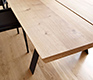 Detail from the Danish angular solid wood dining table