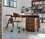 Atelier height-adjustable solid hardwood desk