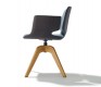 Side view of the Aye swivel-base dining chair