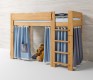 Bear blue kids bed