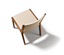 Beautiful leather and solid wood dining chair