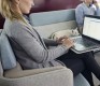 Open-plan breakout furniture - Pod with low backrest