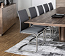 Danish cantilever dining chairs