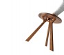 The TreeO side table is easy to carry