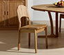 Danish classic rounded-back dining chair in solid wood