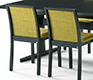 Black contemporary dining chair