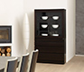 A18485 display cabinet in Oak, Wenge, Walnut, Cherry, Beech or Teak