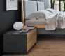 Luxury solid hardwood and glass bedside cabinets
