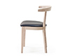 Side view of the A152 retro dining chair from Denmark