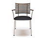 Front view of the modern Danish DM4105-06 carver dining chair