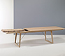 The extension mechanism of the Danish oak dining table