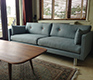 Green fabric Erik Jorgensen sofa
