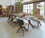 High-end solid hardwood dining table