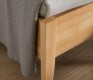 Solid wood bed