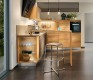 l1 luxury kitchen cabinet range shown from the end