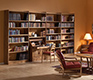 Large Danish solid wood bookcase
