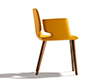 High-end leather-upholstered carver dining chair