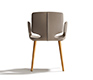 The Aye carver dining chair show from the reverse