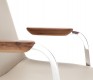 Detail of the The 904 leather carver dining chair