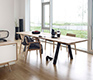 Light rectangular Danish oak dining table