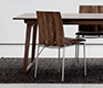 Danish low-back wood dining chair
