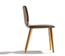 Luxurious dining chair in leather and solid hardwood