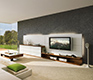 Luxury contemporary walnut media units