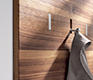 Luxury modern hallway coat rack with flush-mounted hooks