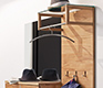 Luxury modern high-end hall panel with clothes rail