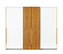 Luxury modern wardrobe shown in oak