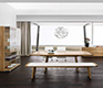 Luxury high-end oak hardwood dining table