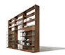 Luxury sliding wall units shown in walnut