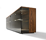 Luxury smoked glass sideboard