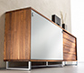 Luxury wood and glass sideboard