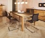 Walnut extendable dining table