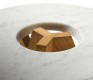 Marble-topped wood coffee table from Austria
