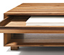 Close-up detail from the Lux modern coffee table