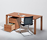 Modern solid wood desk