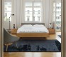 Modern oak bed