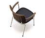 Modern high-end solid wood dining chair from Denmark