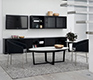 Modular bookcase shown wall hanging