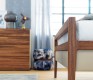 Mylon solid wood bed footboard
