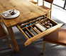 Oak luxury solid wood dining table