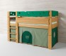 Owl kids bed in green