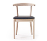 Retro Danish dining chair with round back rest
