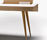 Ash retro desk with Corian desktop