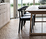 Black retro dining chairs from Denmark