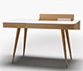 Danish retro ash wood desk