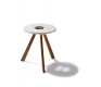Short walnut treeO side table