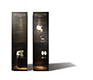 Smoked-glass display cabinet when lit